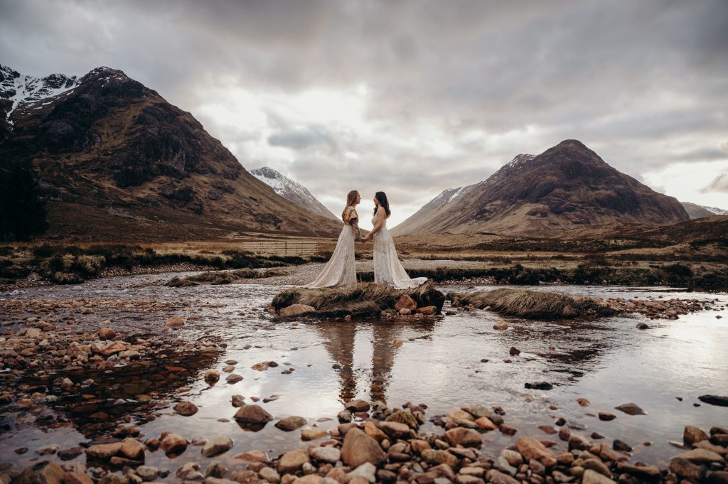A couple eloping in Scotland
