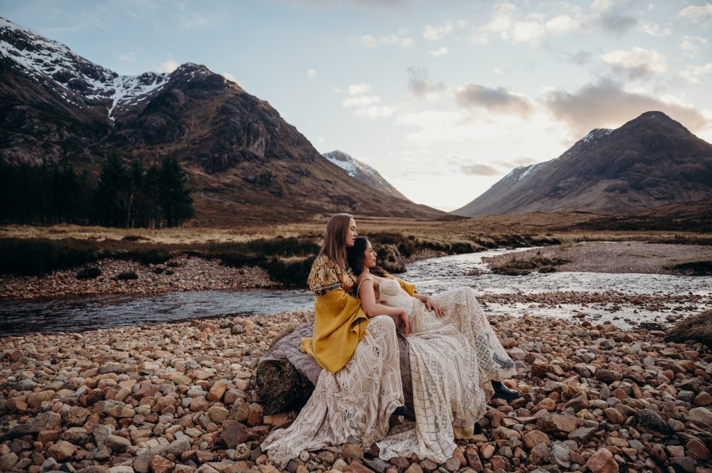 A couple eloping in Scotland